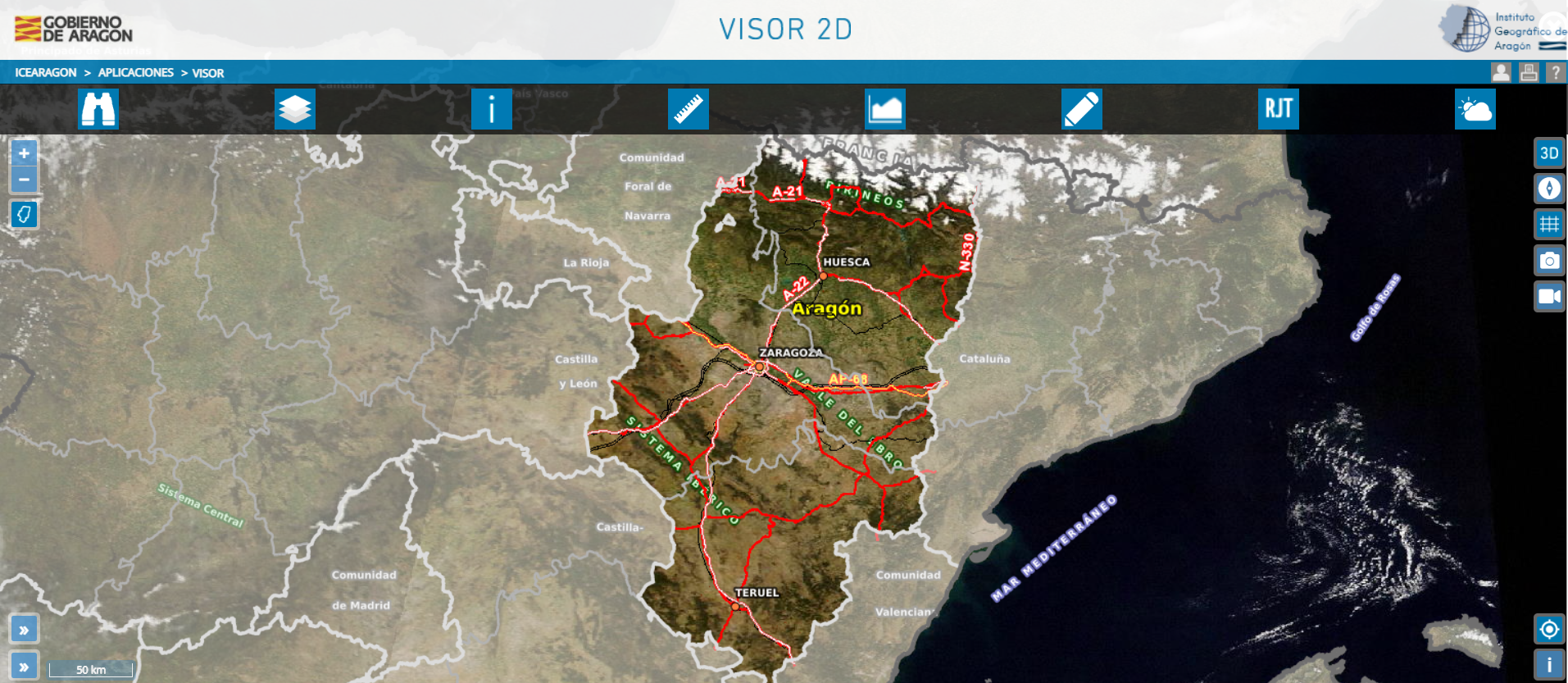 Mapa IDEAragon